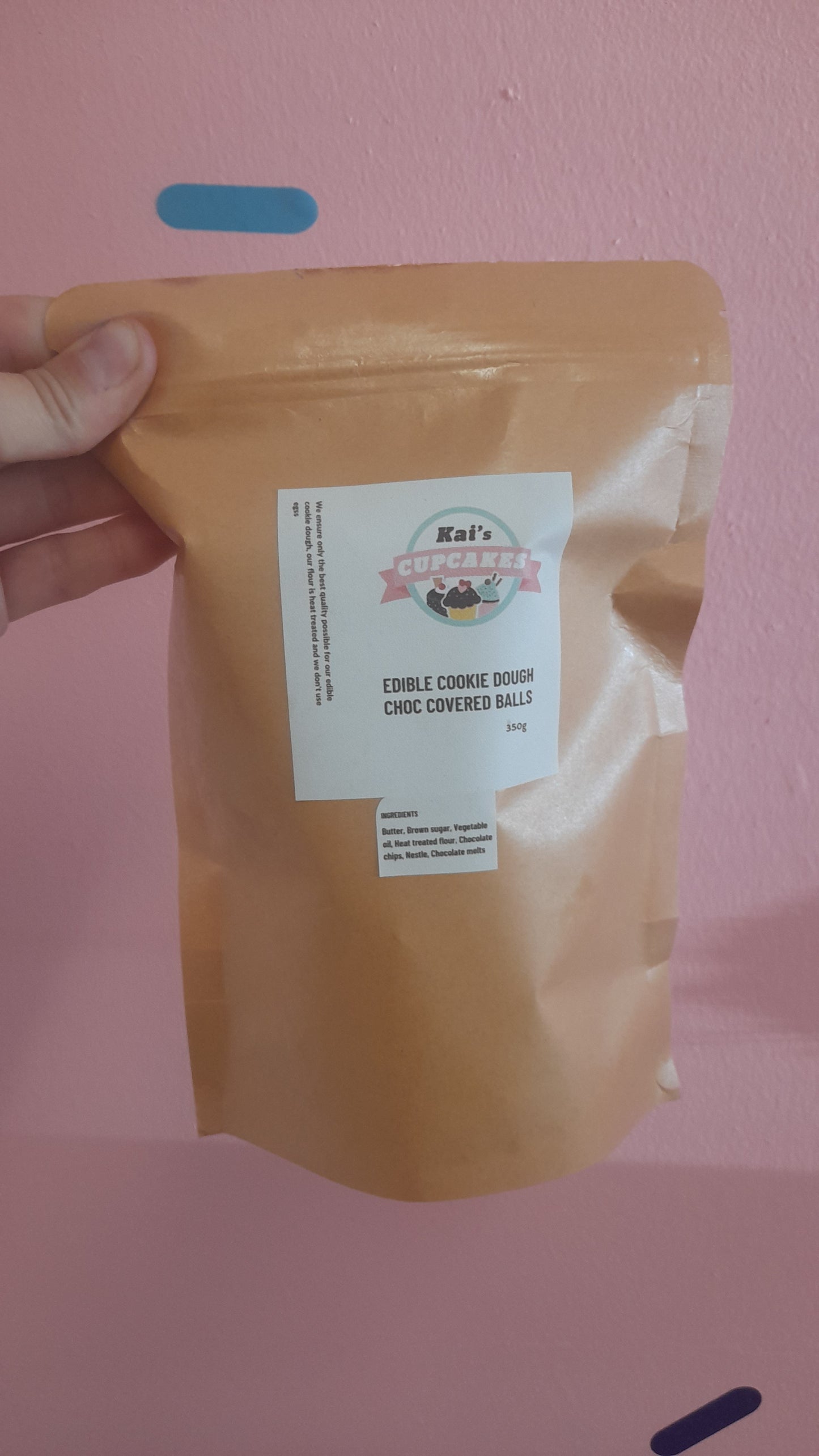 Choc coated Edible Cookie dough balls