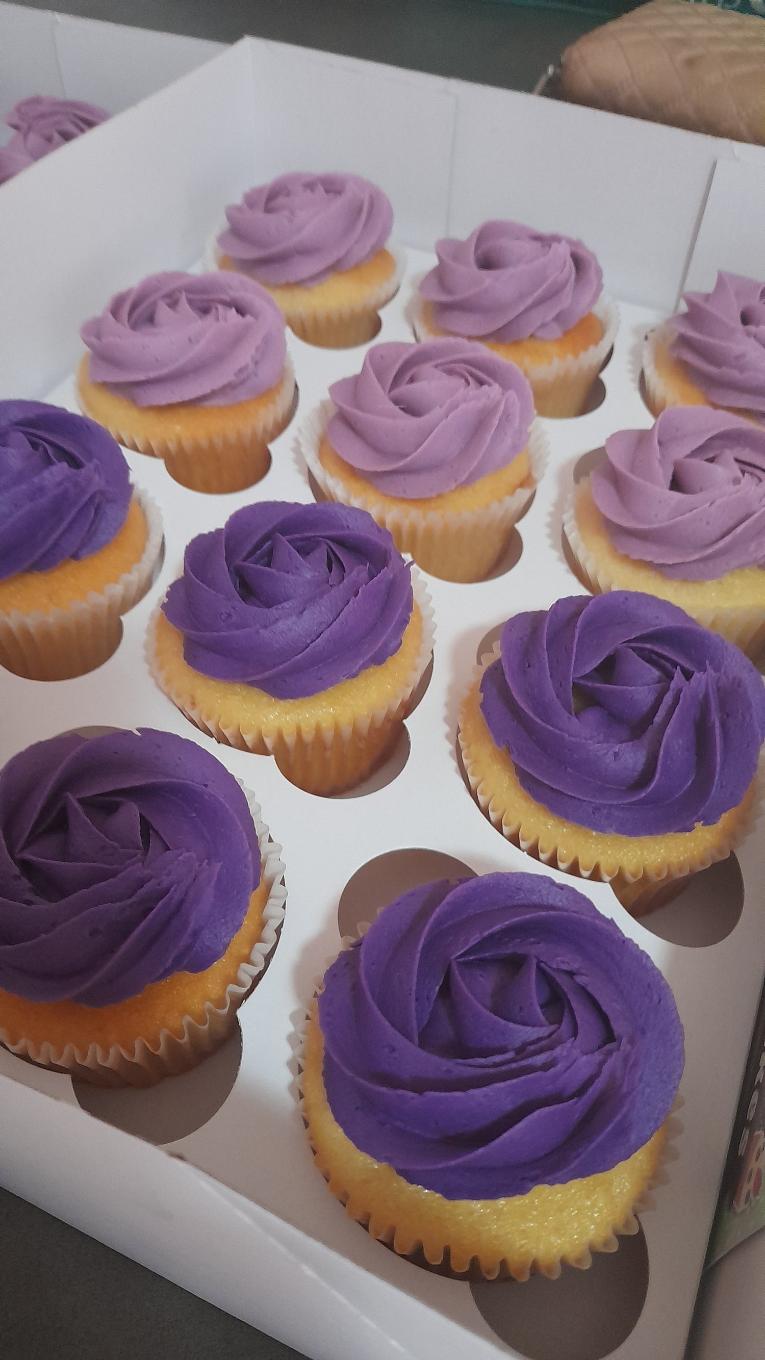 Custom Cupcakes coloured & 2 toned