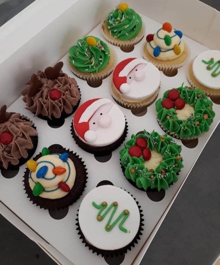 Christmas cupcakes Adelaide Huntfield Heights 